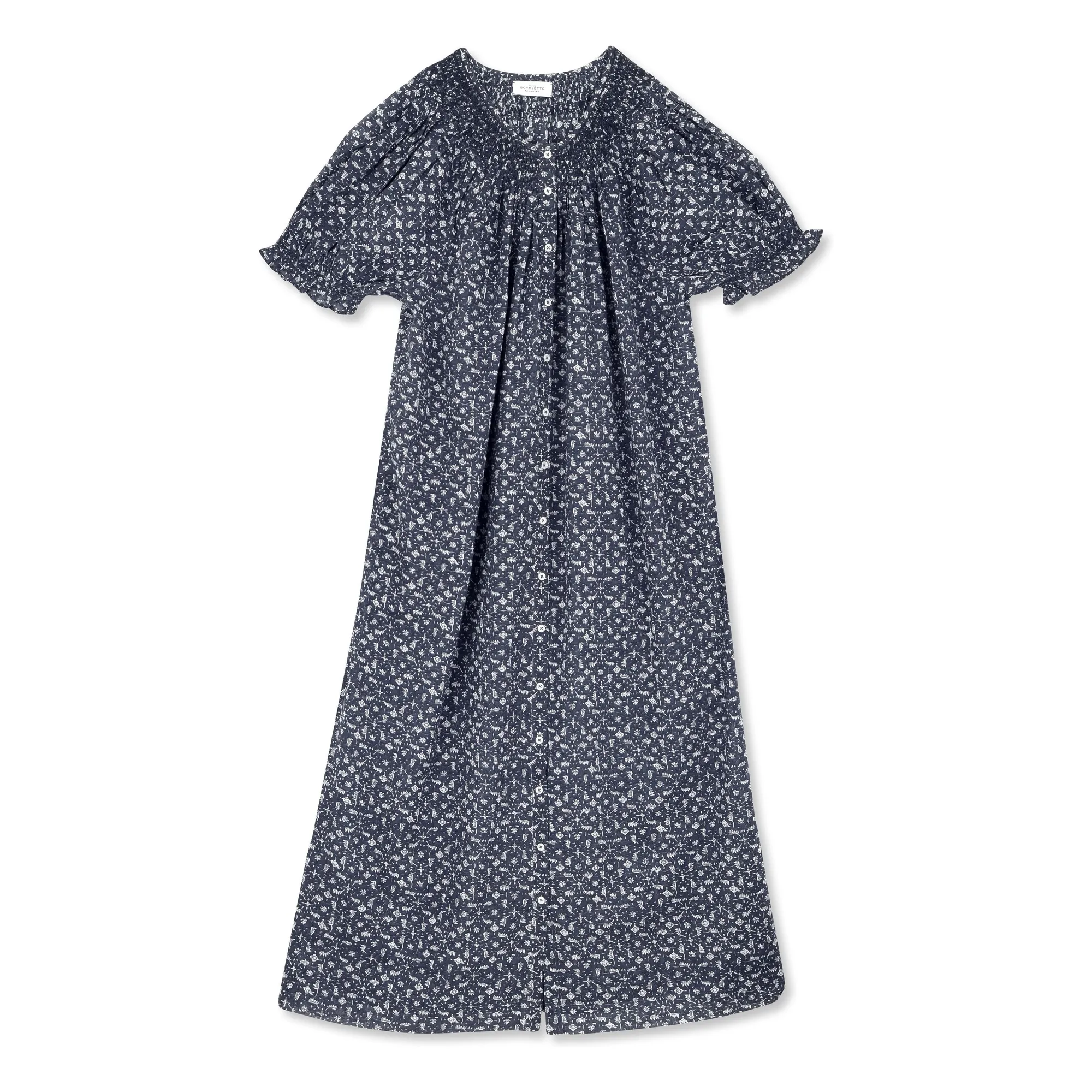 Scarlette Ateliers Navy Blue Maya Nightgown