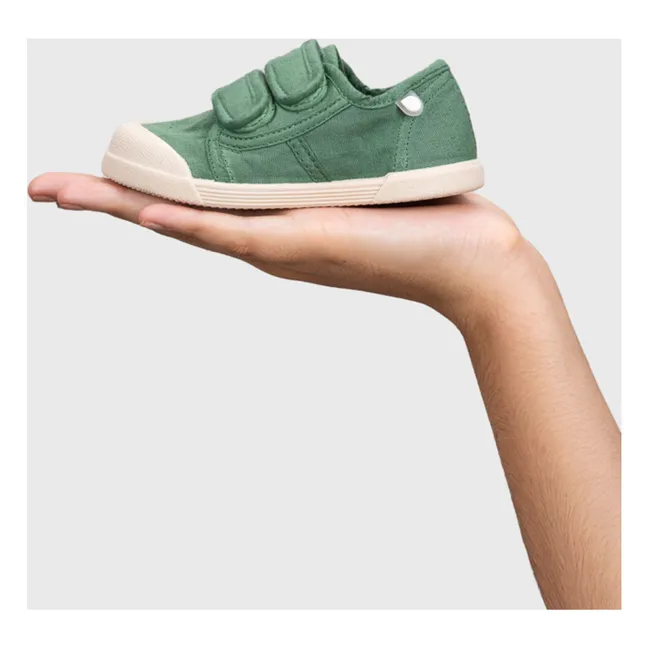 Sneakers Lona Double Scratch | Verde kaki chiaro