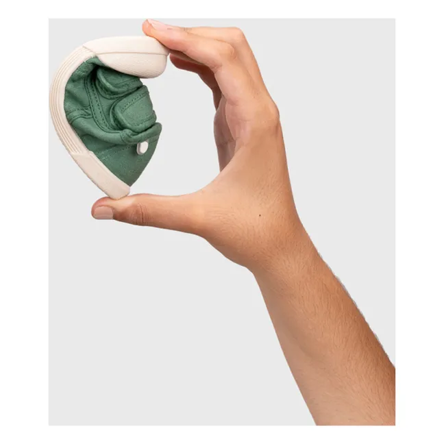 Baskets Double Scratchs Lona | Vert