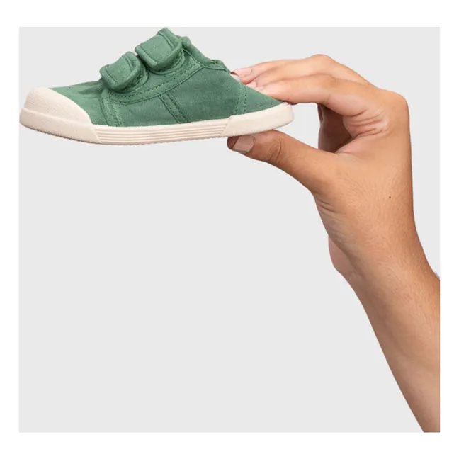 Sneaker mit doppeltem Klettverschluss Lona | Grün