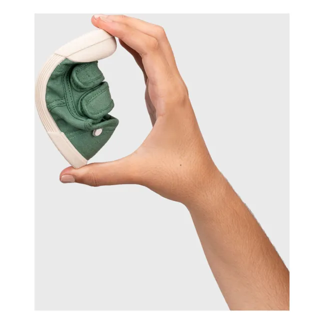 Baskets Double Scratchs Lona | Vert