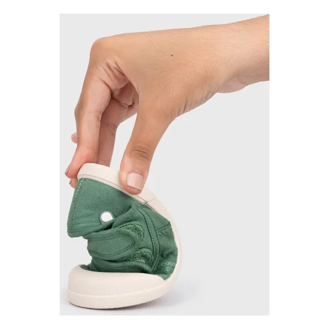 Sneakers Lona Double Scratch | Verde kaki chiaro