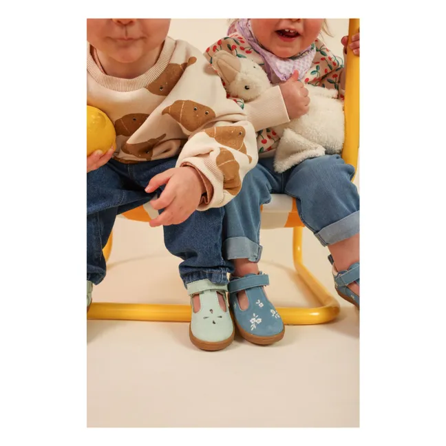 Babies Pia Etoile Suede | Bleu Glacier