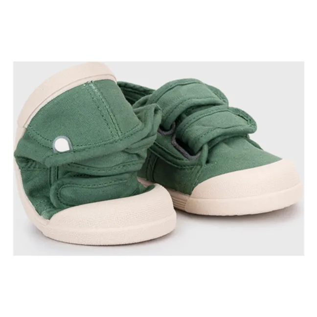 Sneakers Lona Double Scratch | Verde kaki chiaro