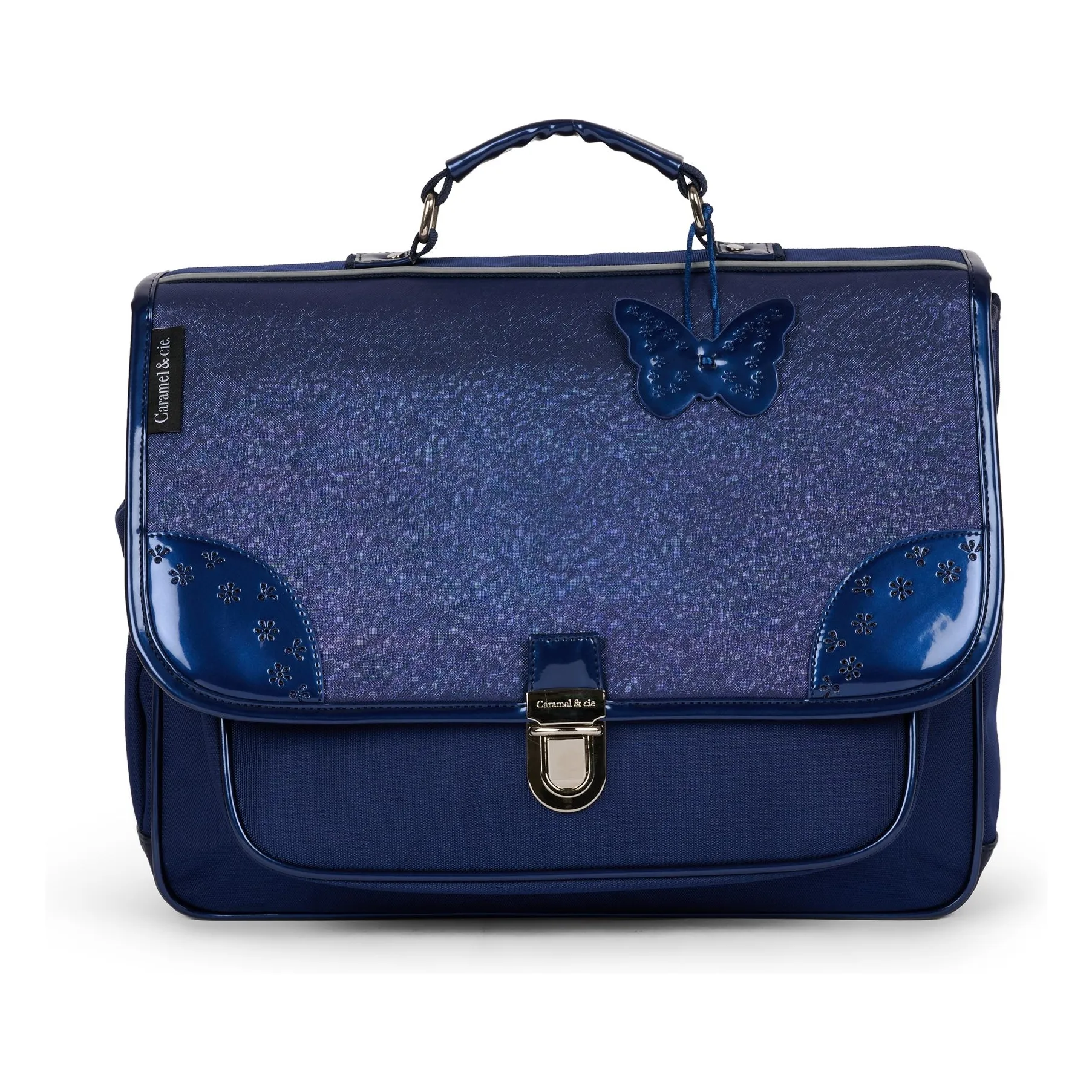 Caramel & Cie Blue Oxford Satchel