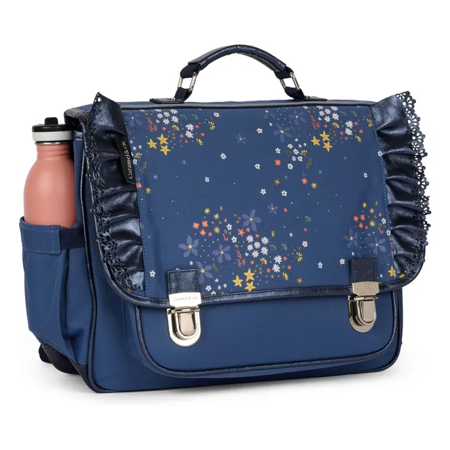 Cartera con volantes Stella | Azul Marino