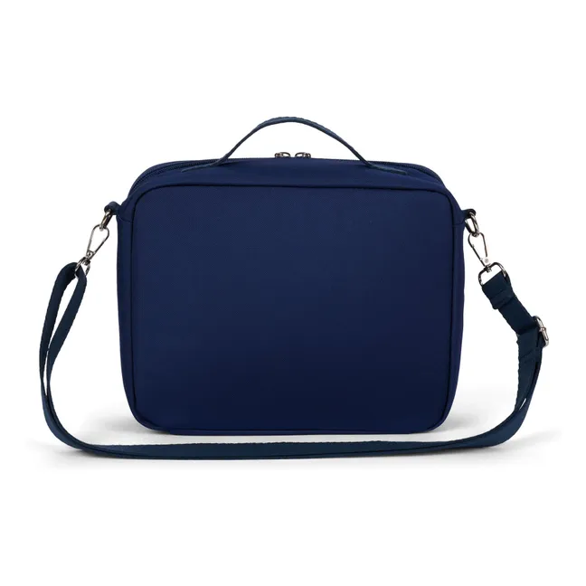Isothermal Meal Bag Velvet Cherries | Navy blue