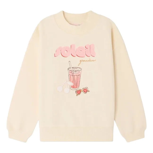 Lika Soleil organic cotton sweatshirt | Ecru