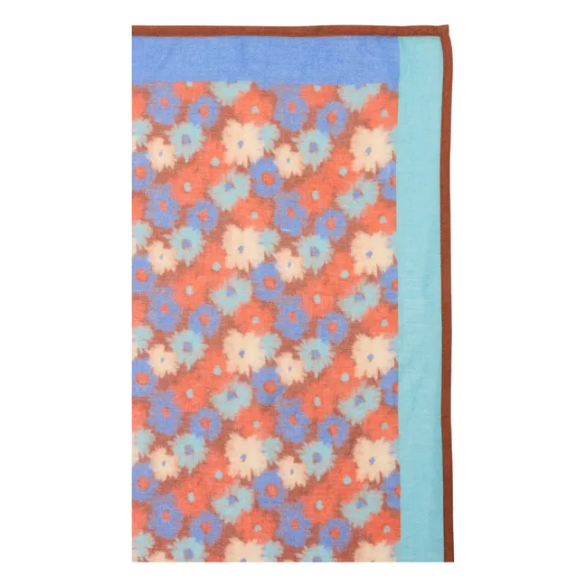 Foulard Falala Fleuri | Bleu