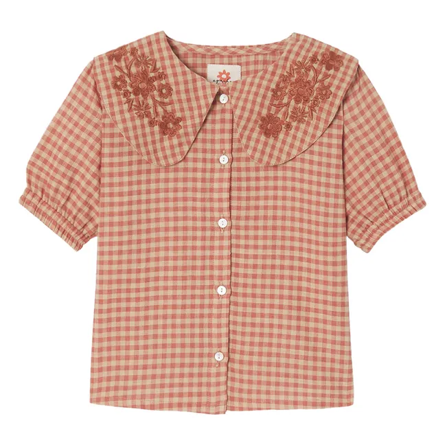 Blusa con cuello Claudine de Binou | Naranja