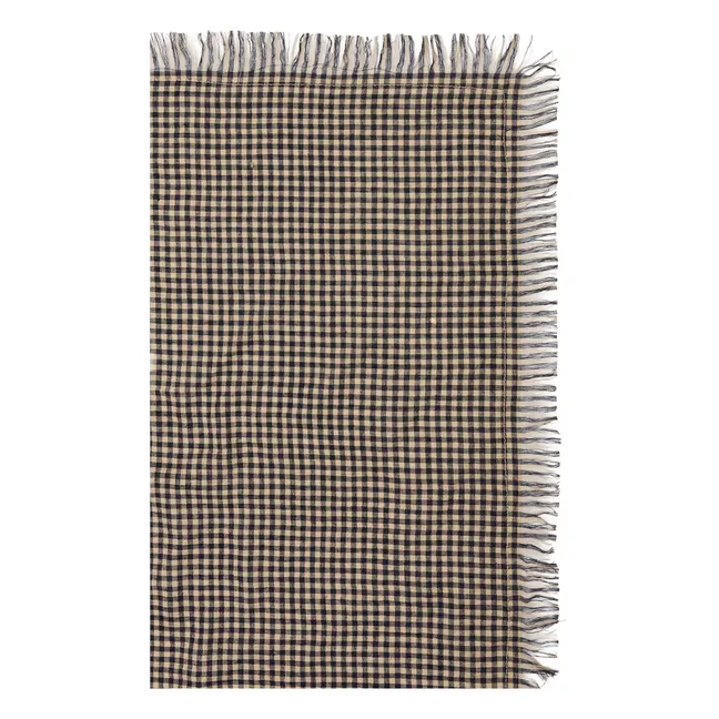 Foulard Fayara Carreaux  | Noir
