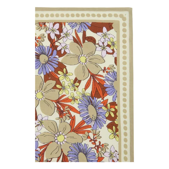 Bufanda Manika Floral  | Verde oliva