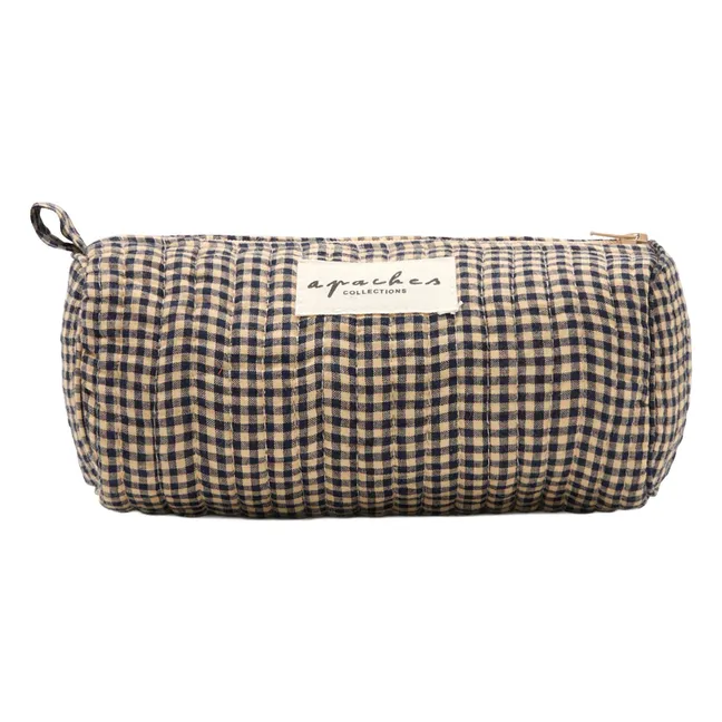 Opal Carreaux pencil case  | Black