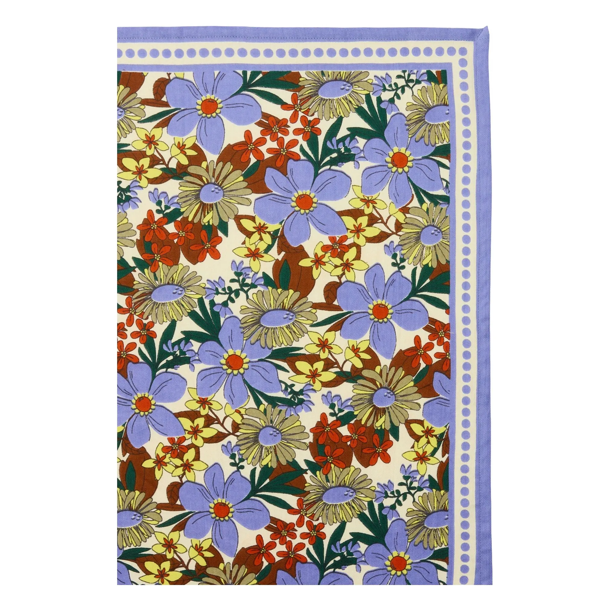Apaches Blue Large Flowered Latika Scarf
