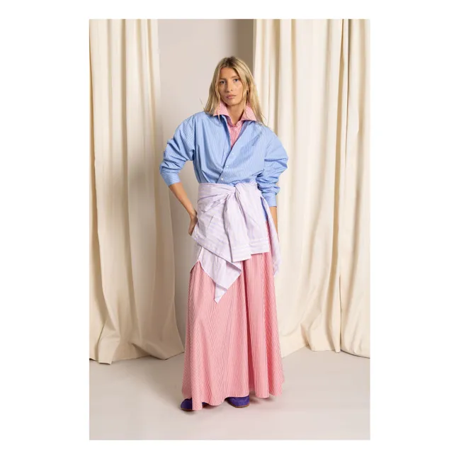 Chemise Kanel Rayée | 	Lilas