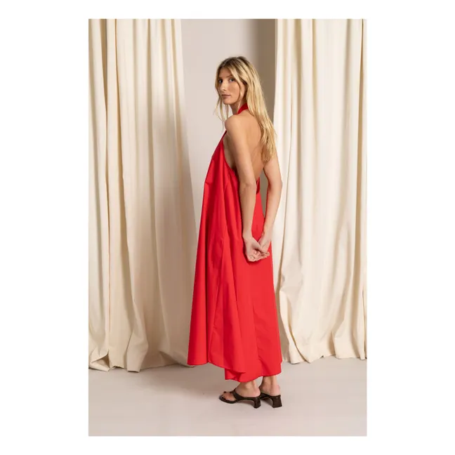 Robe Ample Faye | Rouge vermillon