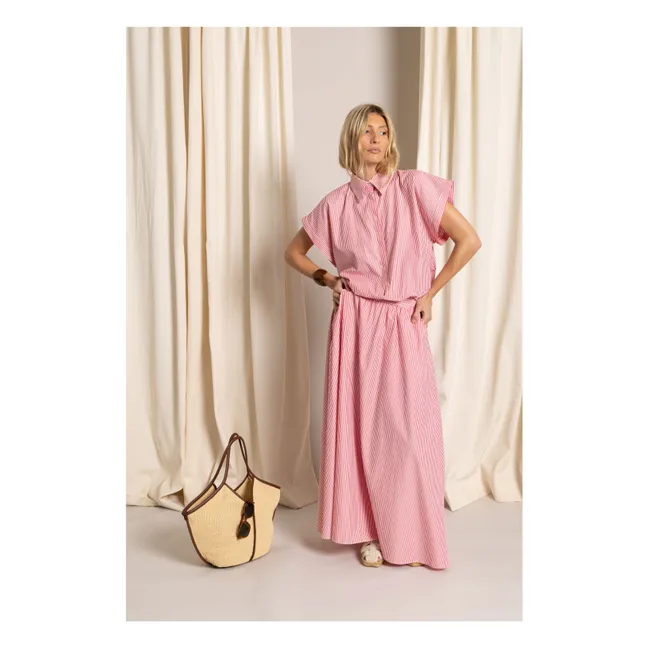 Jupe Evasée Bettina | Rouge cerise
