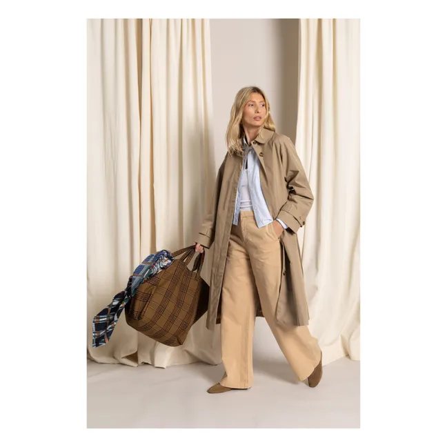 Pantalones anchos Paris | Beige