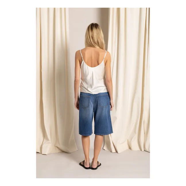 Paola Denim Bermuda Shorts | Denim blue
