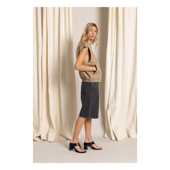 Bermuda vaquera Paola | Vaquero gris