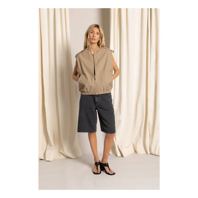 Bermuda vaquera Paola | Vaquero gris