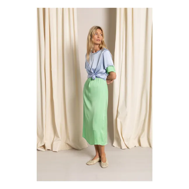 Vestido camiseta Edith | Verde Prado