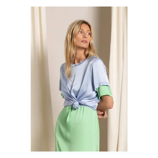 Vestido camiseta Edith | Verde Prado