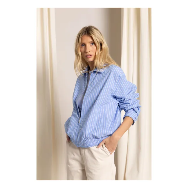 Cleo Jacke Gestreift | Blau