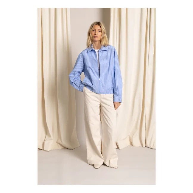 Cleo Jacke Gestreift | Blau