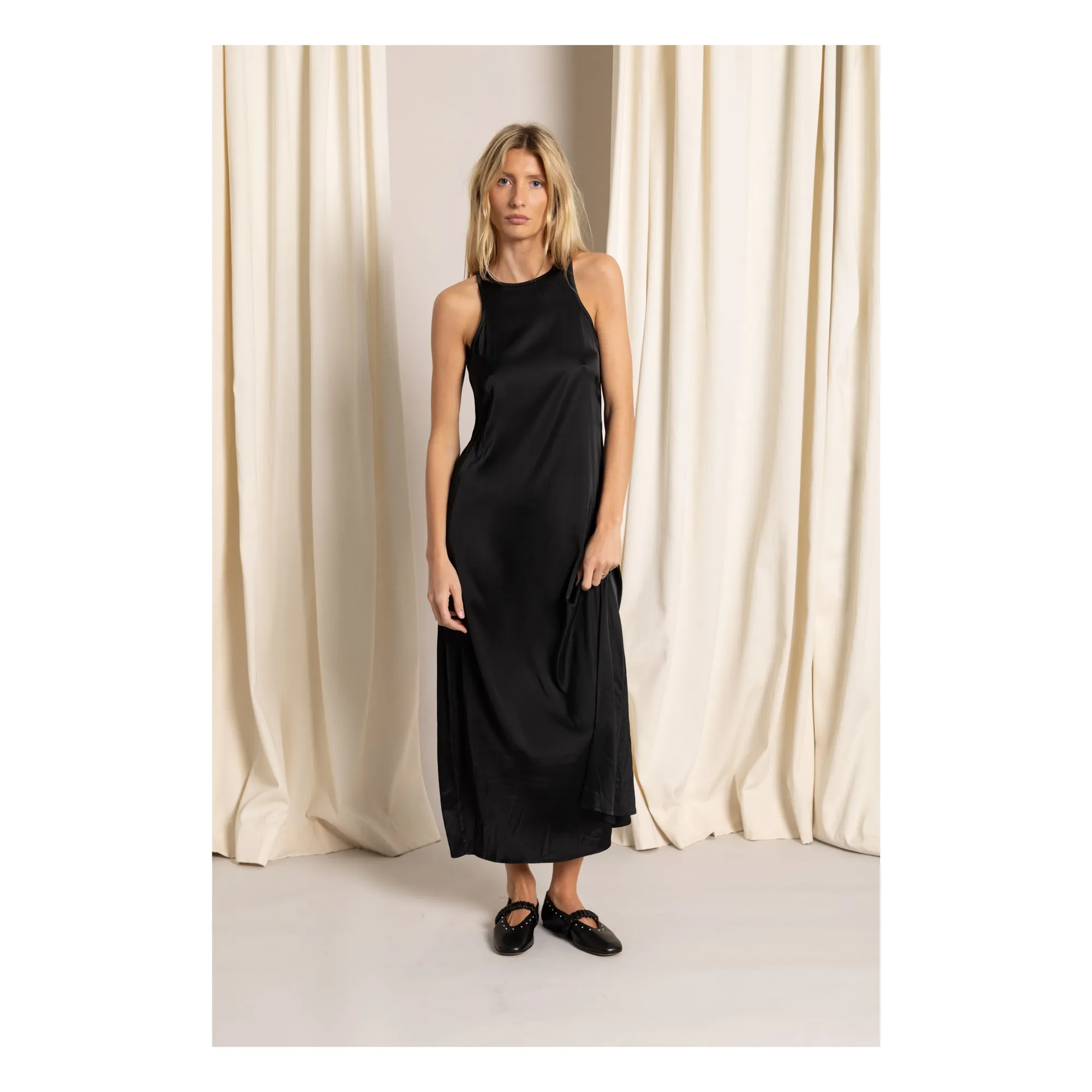 Smallable Woman Black Zelie Satinée Dress