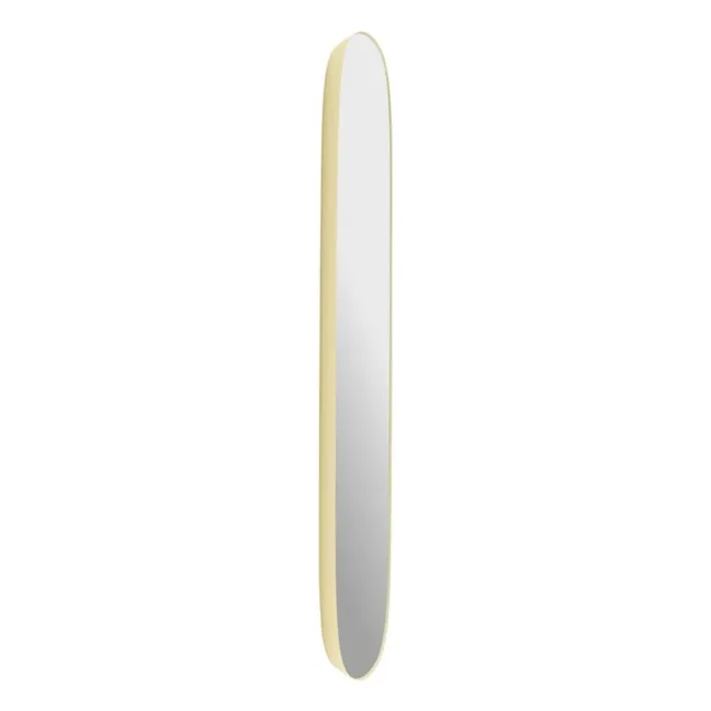 Espejo enmarcado 118x44,5 cm | Amarillo palo