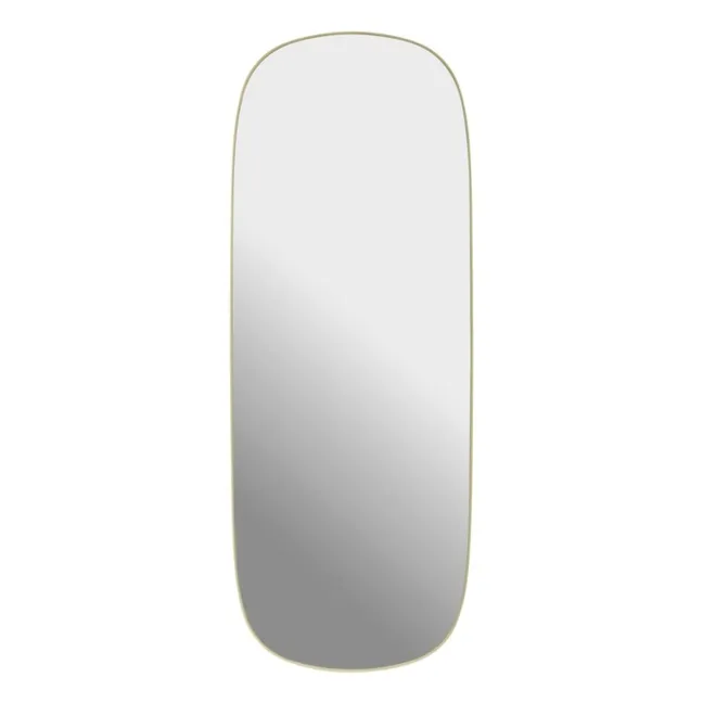 Framed mirror 118x44.5 cm | Pale yellow