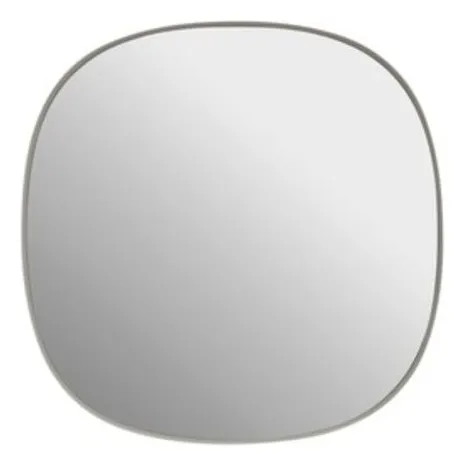 Framed wall mirror 40x40 cm | Light grey