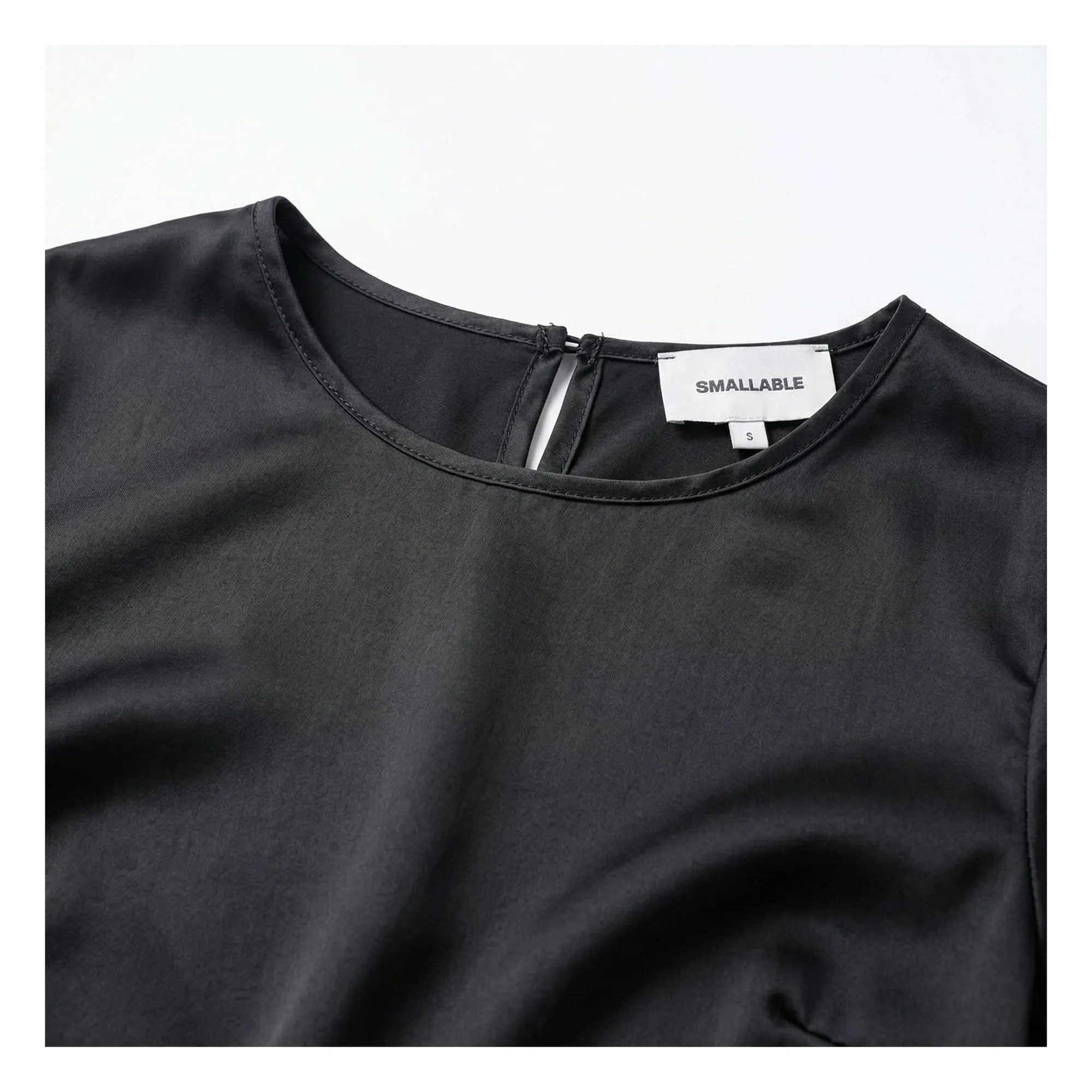 Robe T-shirt Edith | Noir- Image produit n°4