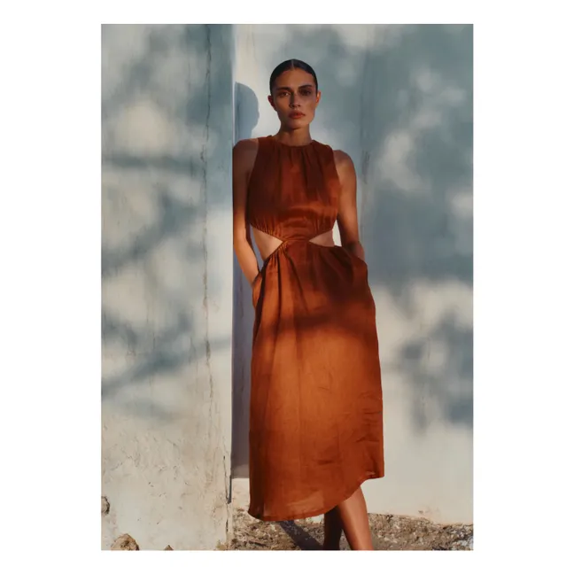 The Side Cut dress | Chocolate