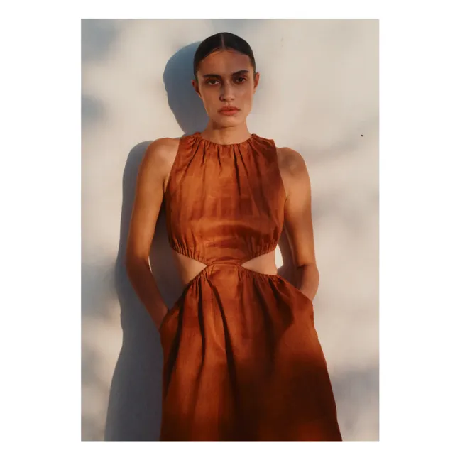 The Side Cut dress | Chocolate