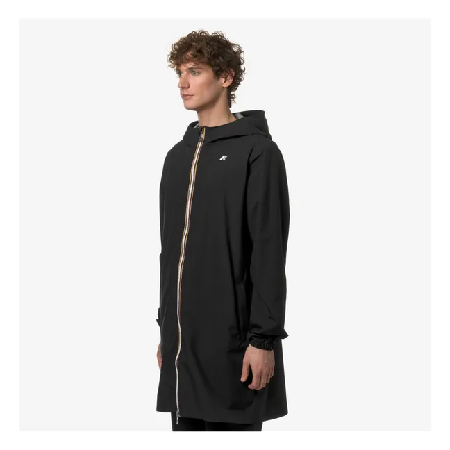 Thomas Stretch Dot Jacke | Schwarz