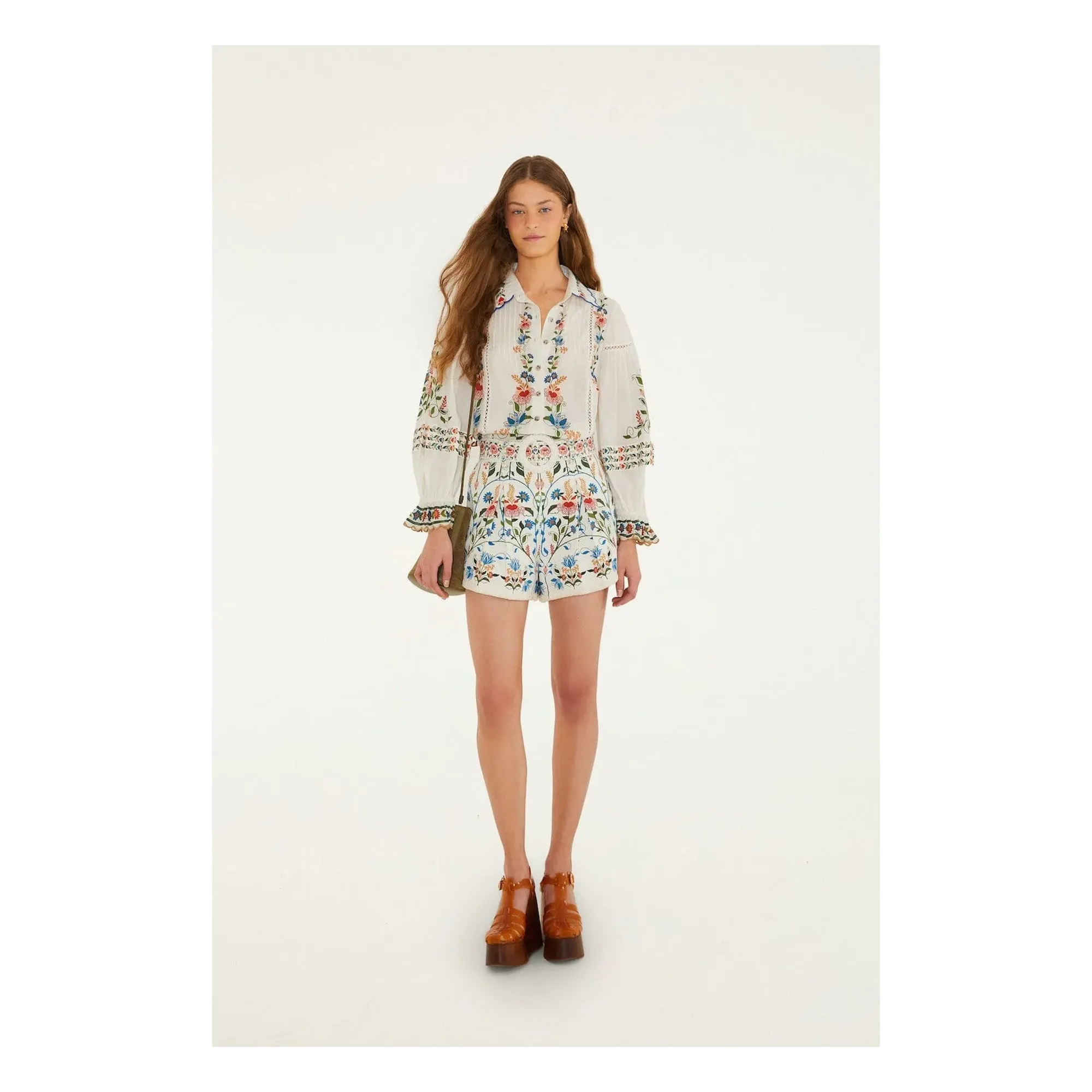 Farm Rio White Short Fraga