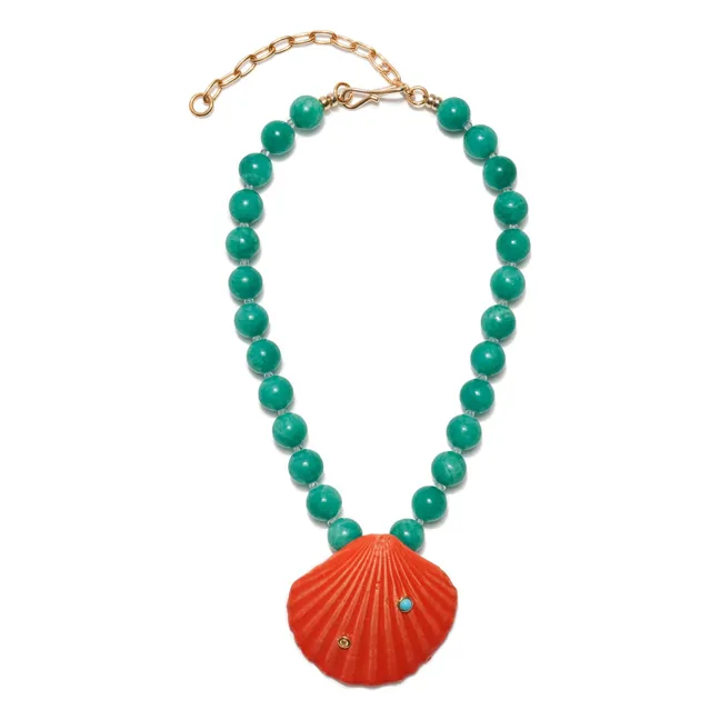 Collier Corfu Shell | Vert