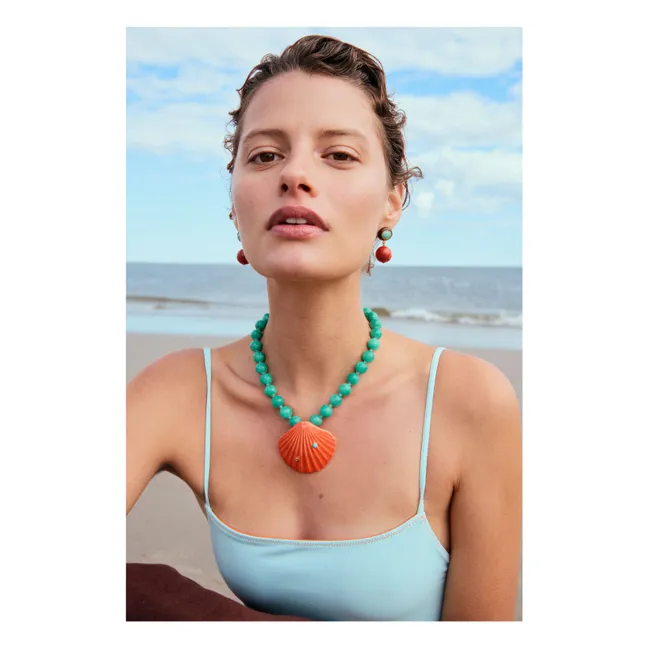 Collier Corfu Shell | Vert