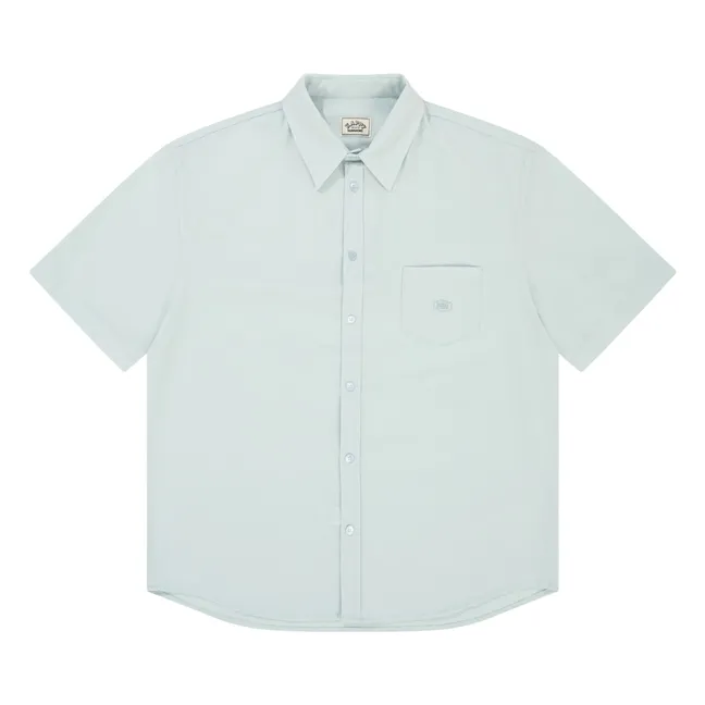 Camisa relajada Seersucker | Azul Claro
