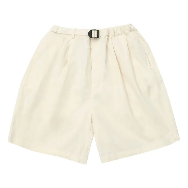 Short Two Tuck Wide | Crema