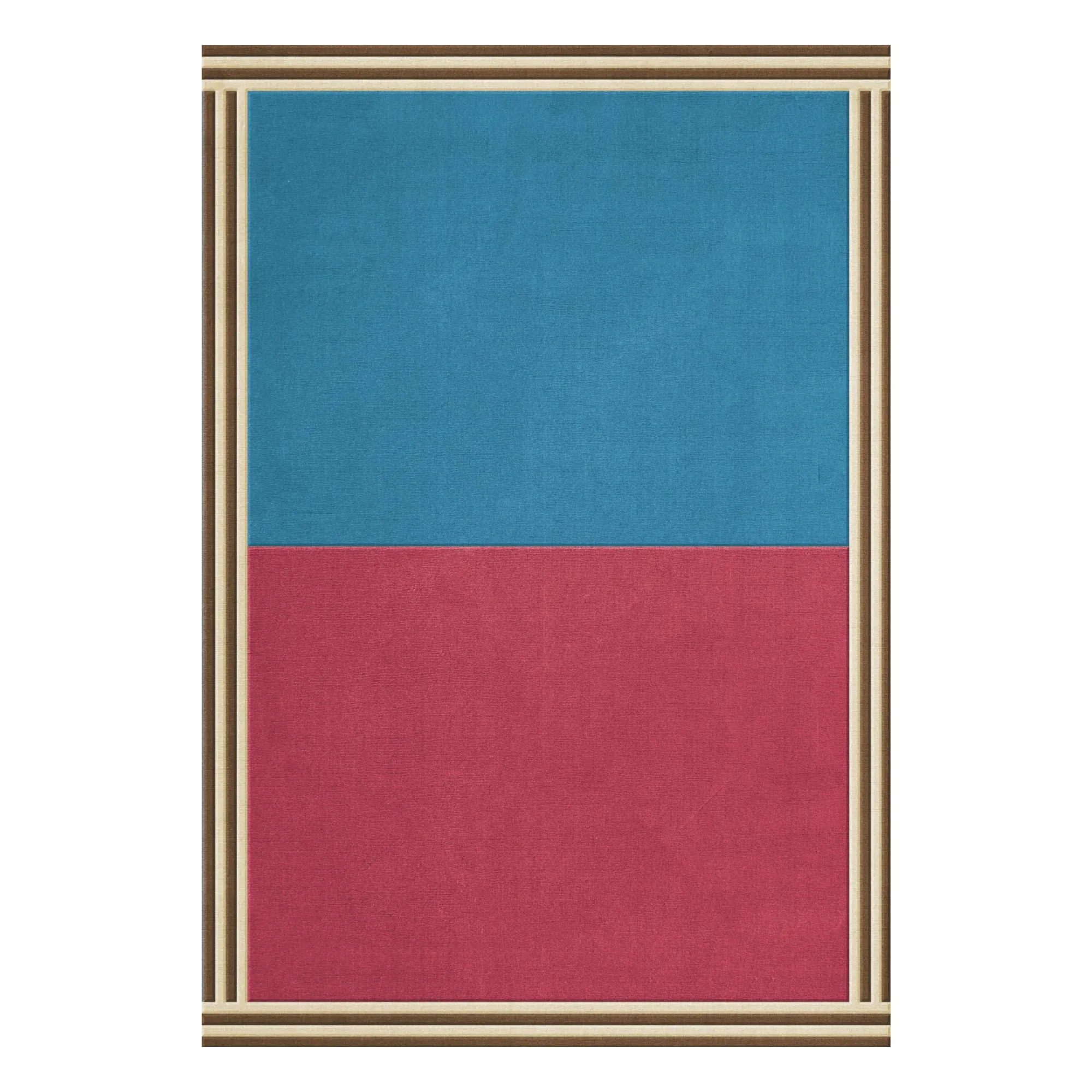 Layered Pink Doppio Rossa Wool Rug