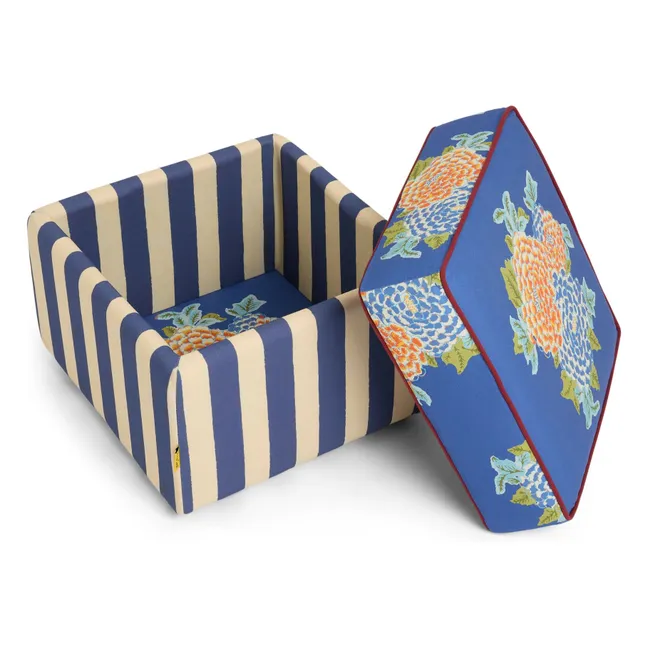 Pouf carré Corolla | Bleu