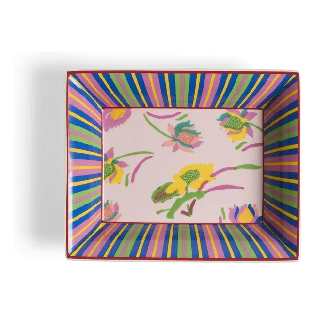 Bandeja de porcelana japonesa para alfileres | Rosa