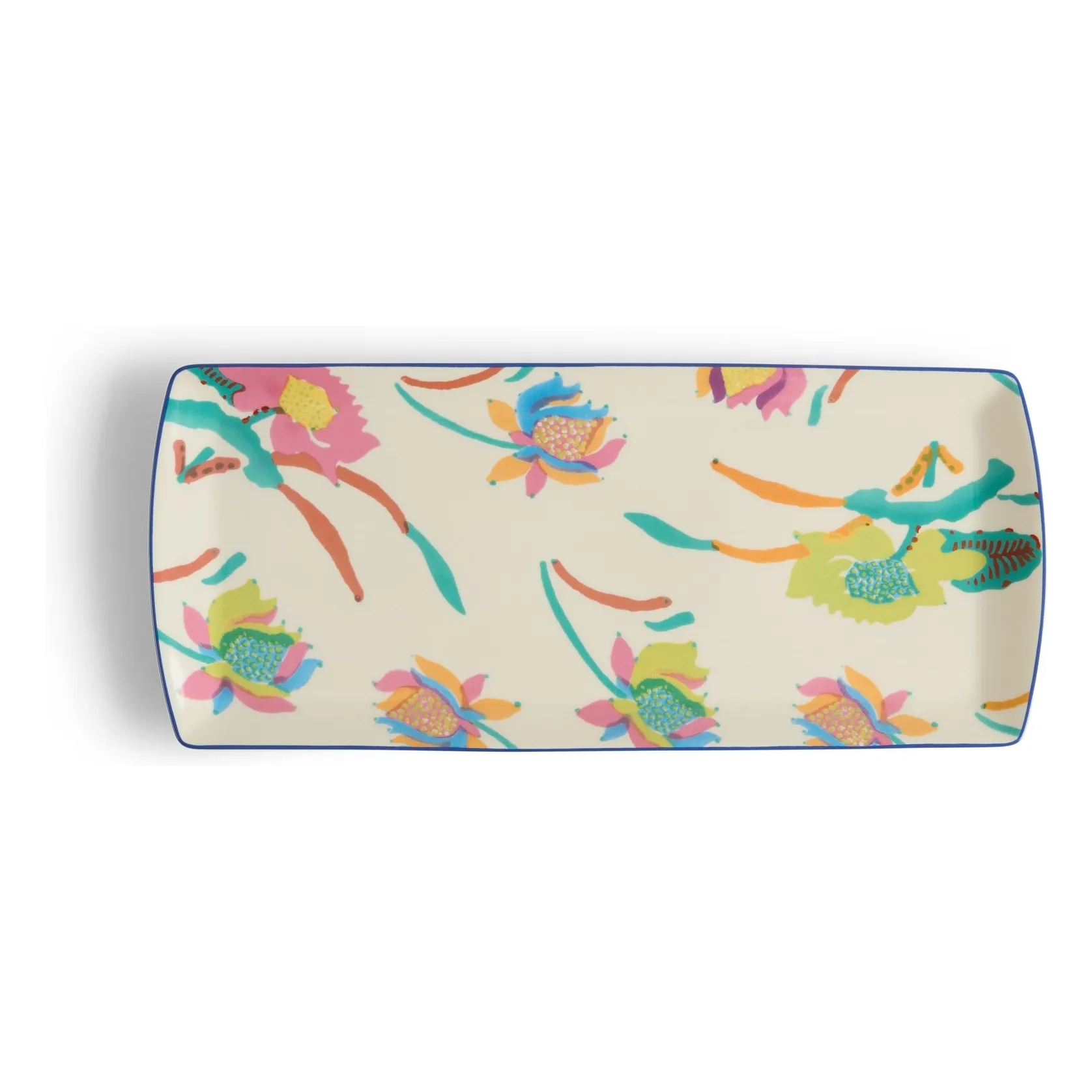 Lisa Corti Cream Japanese Porcelain Rectangular Tray