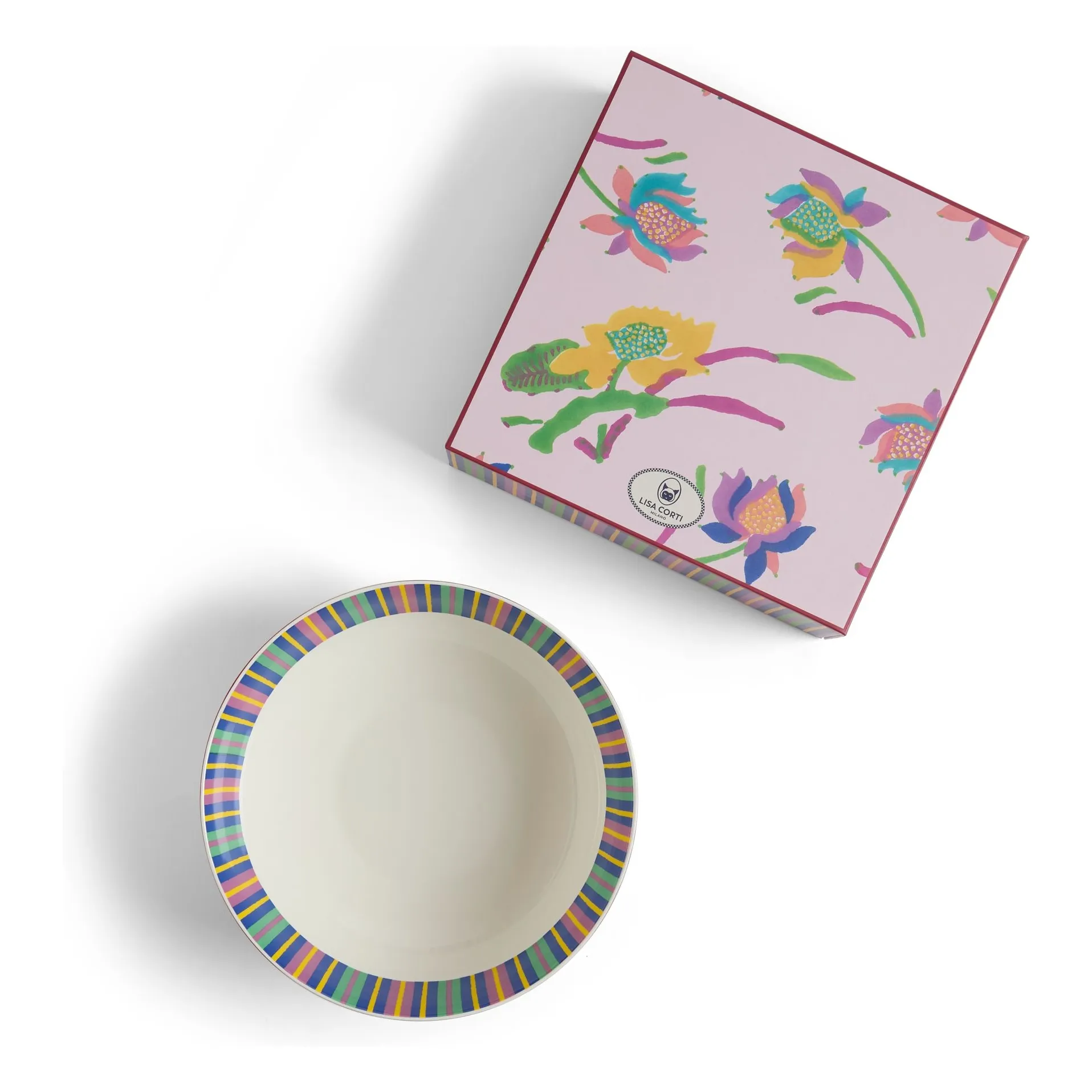 Saladier en porcelaine Japanese | Rose- Image produit n°1