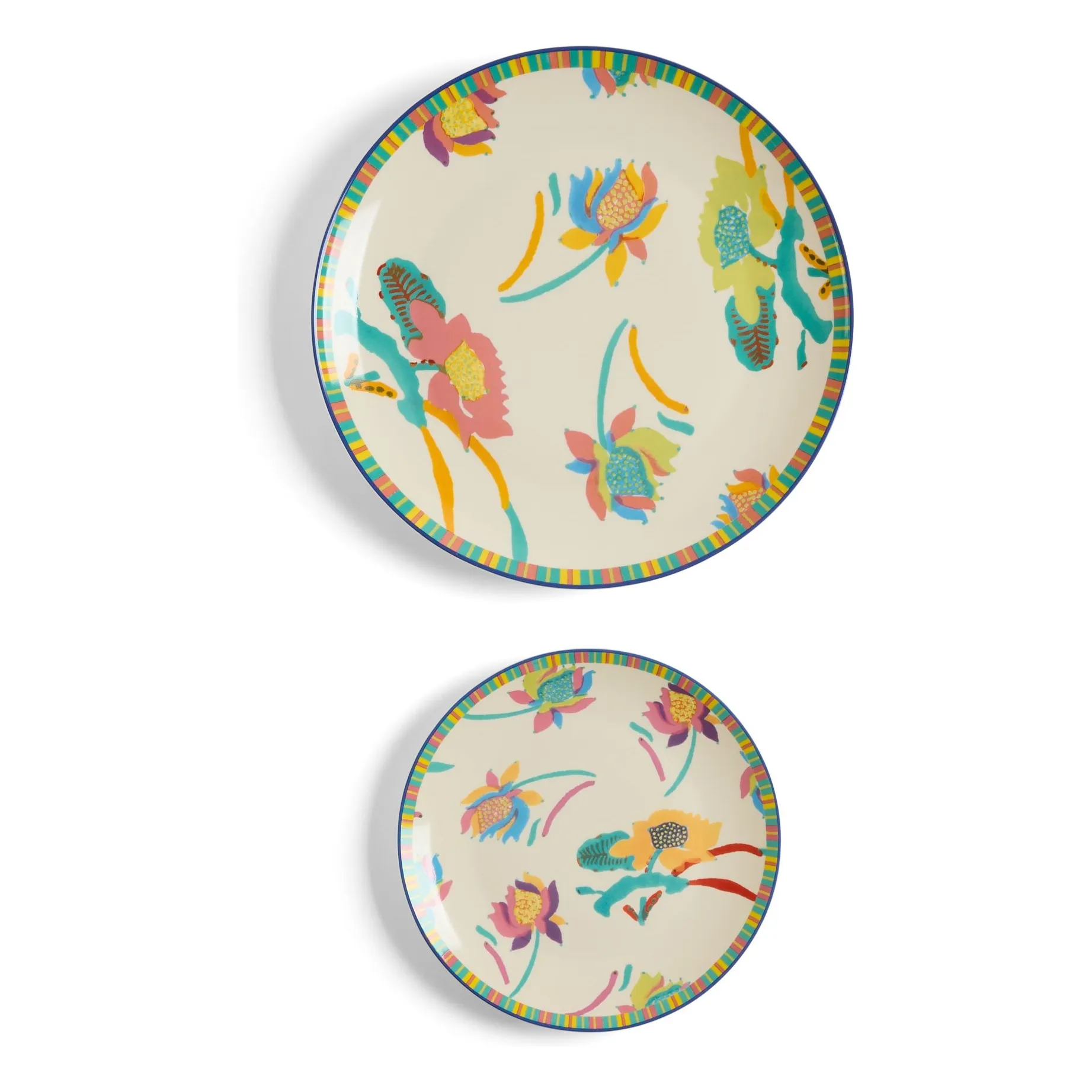 Assiettes en porcelaine Japanese - Set de 2 | Crème- Image produit n°0