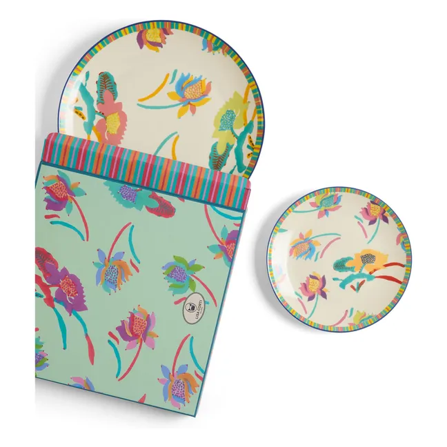 Platos de porcelana japonesa - Lote de 2 | Crema