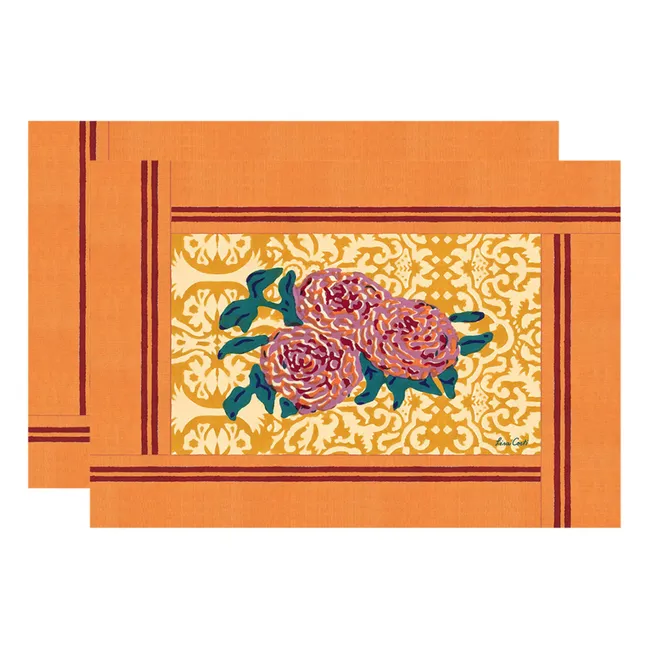 Salvamanteles Dam Dam - Lote de 2 | Amarillo Paja